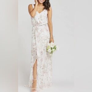 Show Me Your Mumu Floral Print Kendall Maxi Dress Size XL